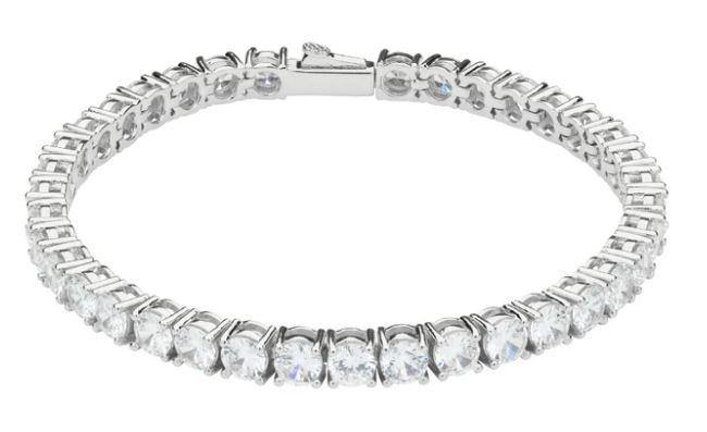 Tennis Micro Bracelet Wit Goud Armband - Outfinish
